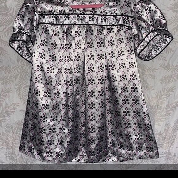 MOTHERHOOD MATERNITY SATIN grey-pink top Sz M - Picture 8 of 8